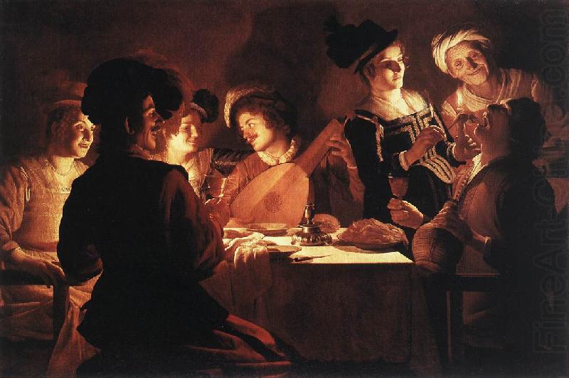 Supper Party qr, HONTHORST, Gerrit van